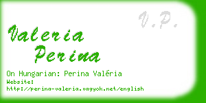 valeria perina business card